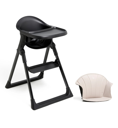 Beemoo CARE Harmony Højstol inkl. Hynde, All Black/Beige