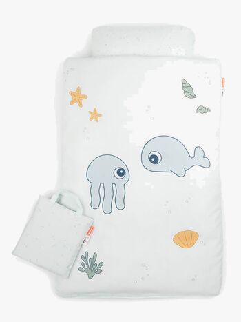 Done By Deer 100x140 Jelly & Wally Sengesæt, Blå