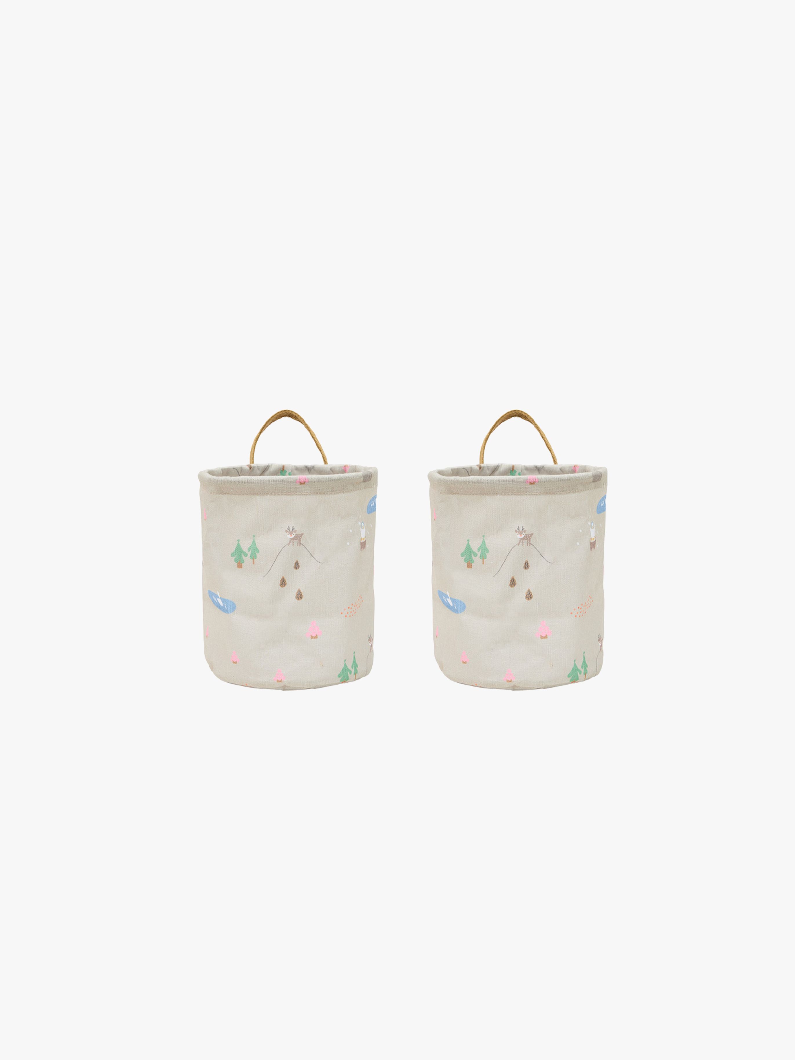 OYOY Deer & Duck Opbevaringskurve Small 2-pak