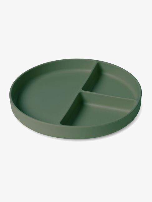 nuuroo Mingo Opdelt Tallerken Silikone, Dusty Green