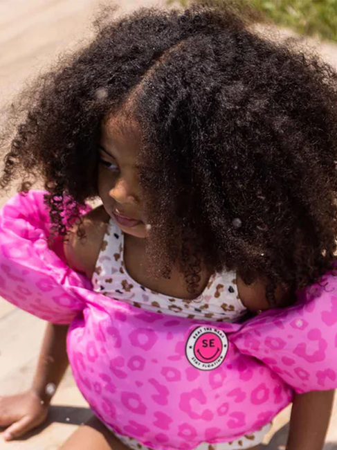 Swim Essentials Svømmebælte, Pink Leopard