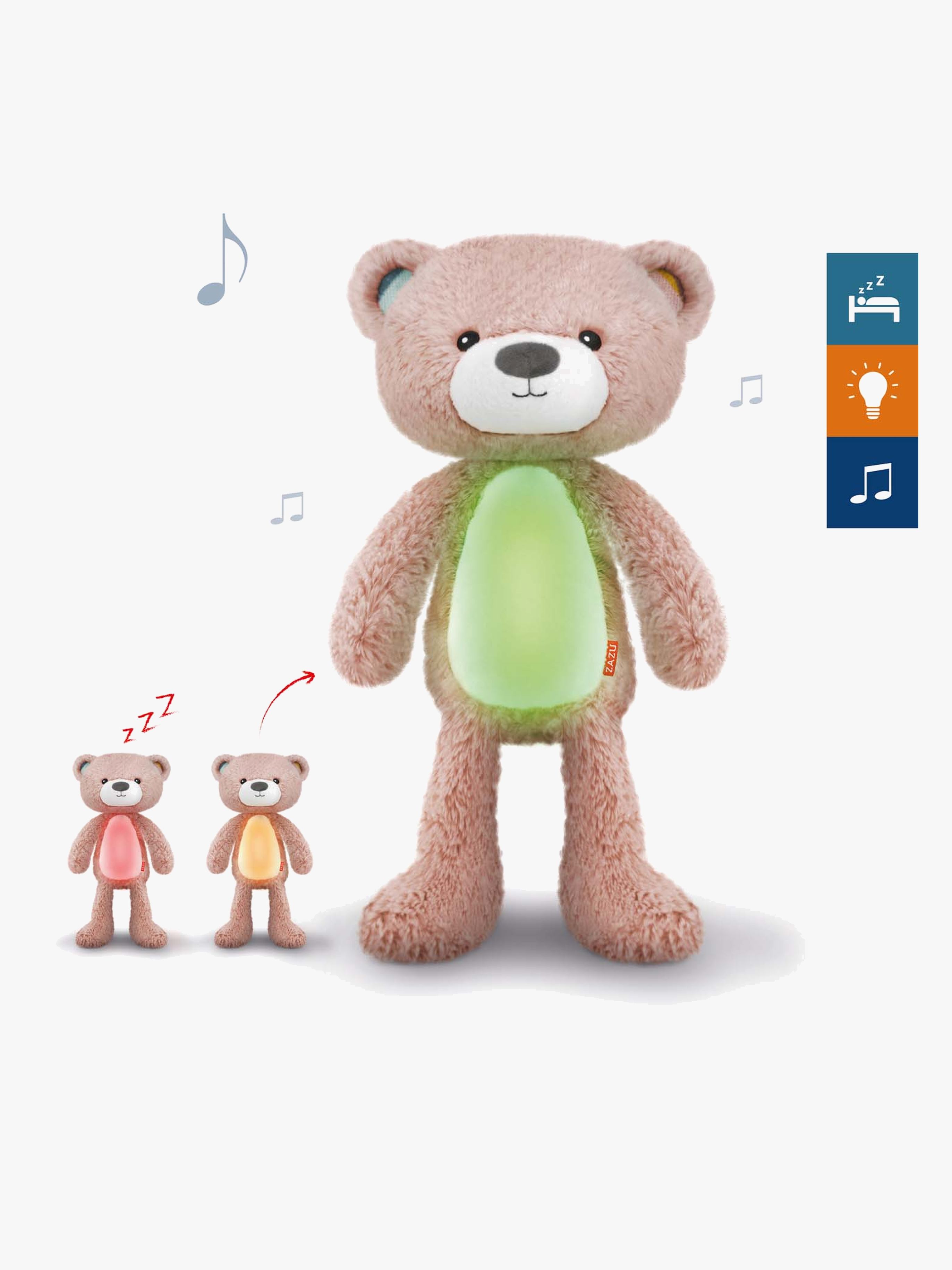 ZAZU Søvntræner Brody the Bear, Lyserød