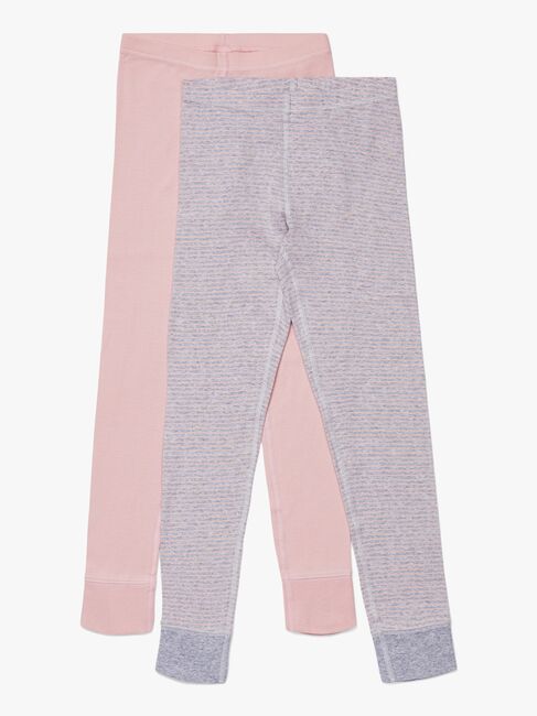 Luca & Lola Toto Lange Underbukser 2-pak, Pink/Stripes