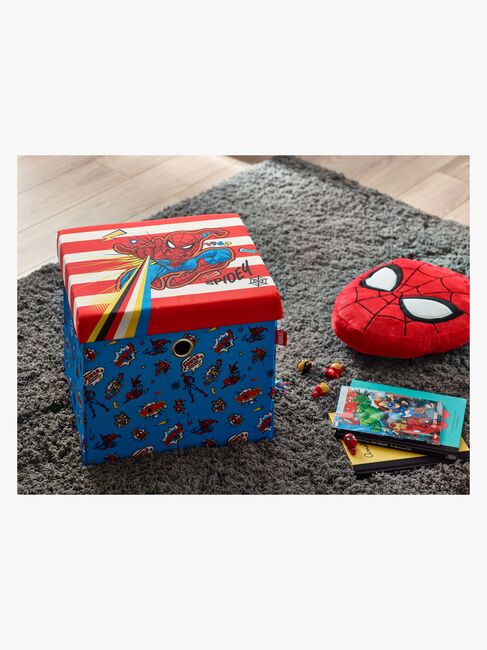 Marvel Spider-Man Puf med Opbevaringsboks, Multifarvet