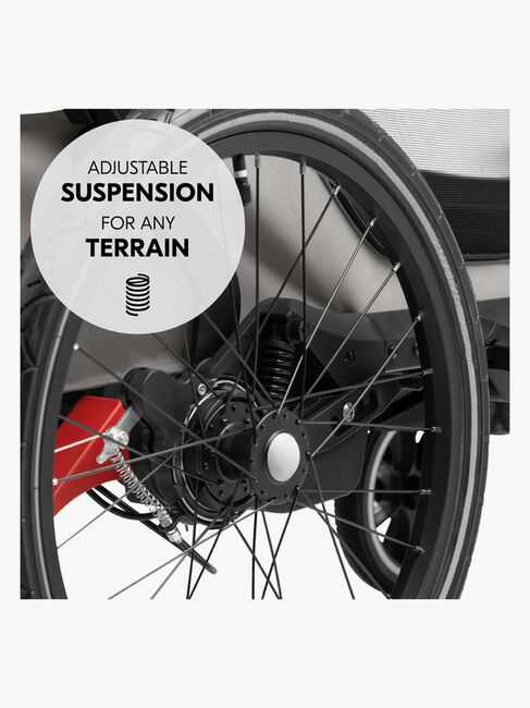 Hauck Bike N Walk Cykelanhænger, Light Grey