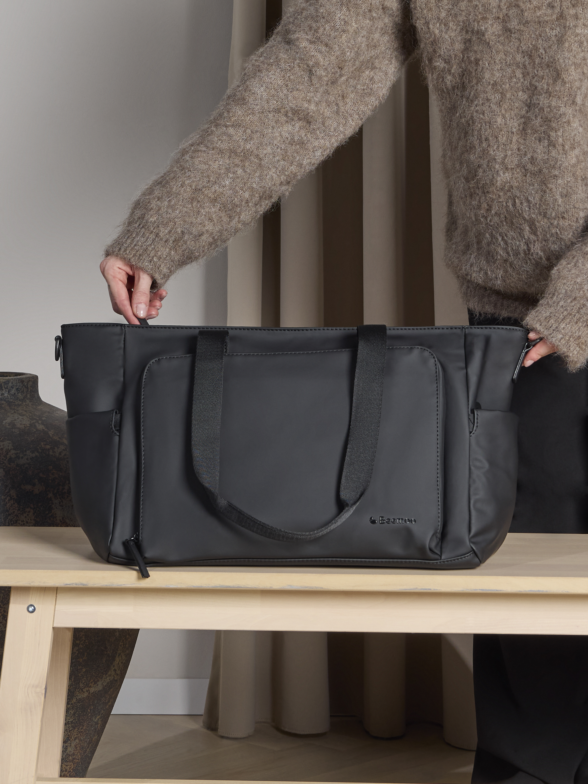 Beemoo Tote Pusletaske, Sort