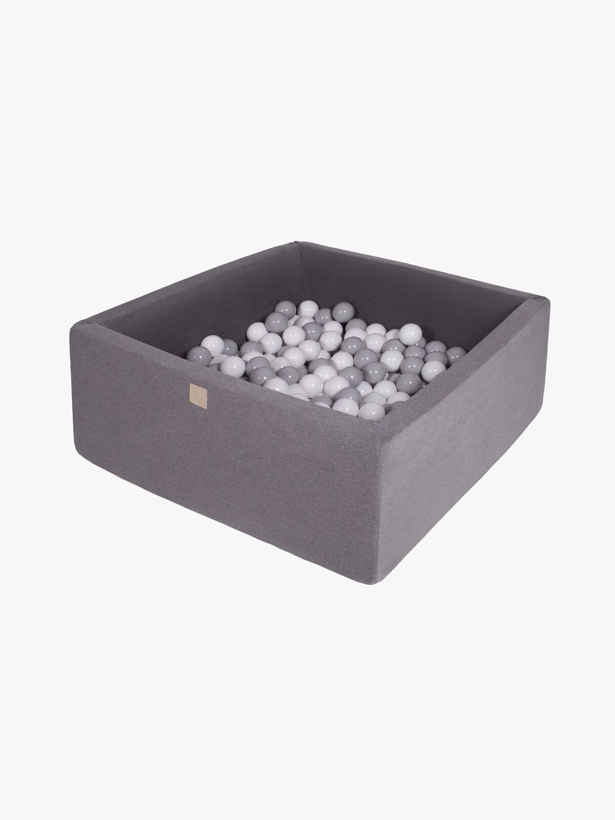 Meowbaby Kvadrat Boldbassin Bomuld 40x90, Mørkegrå