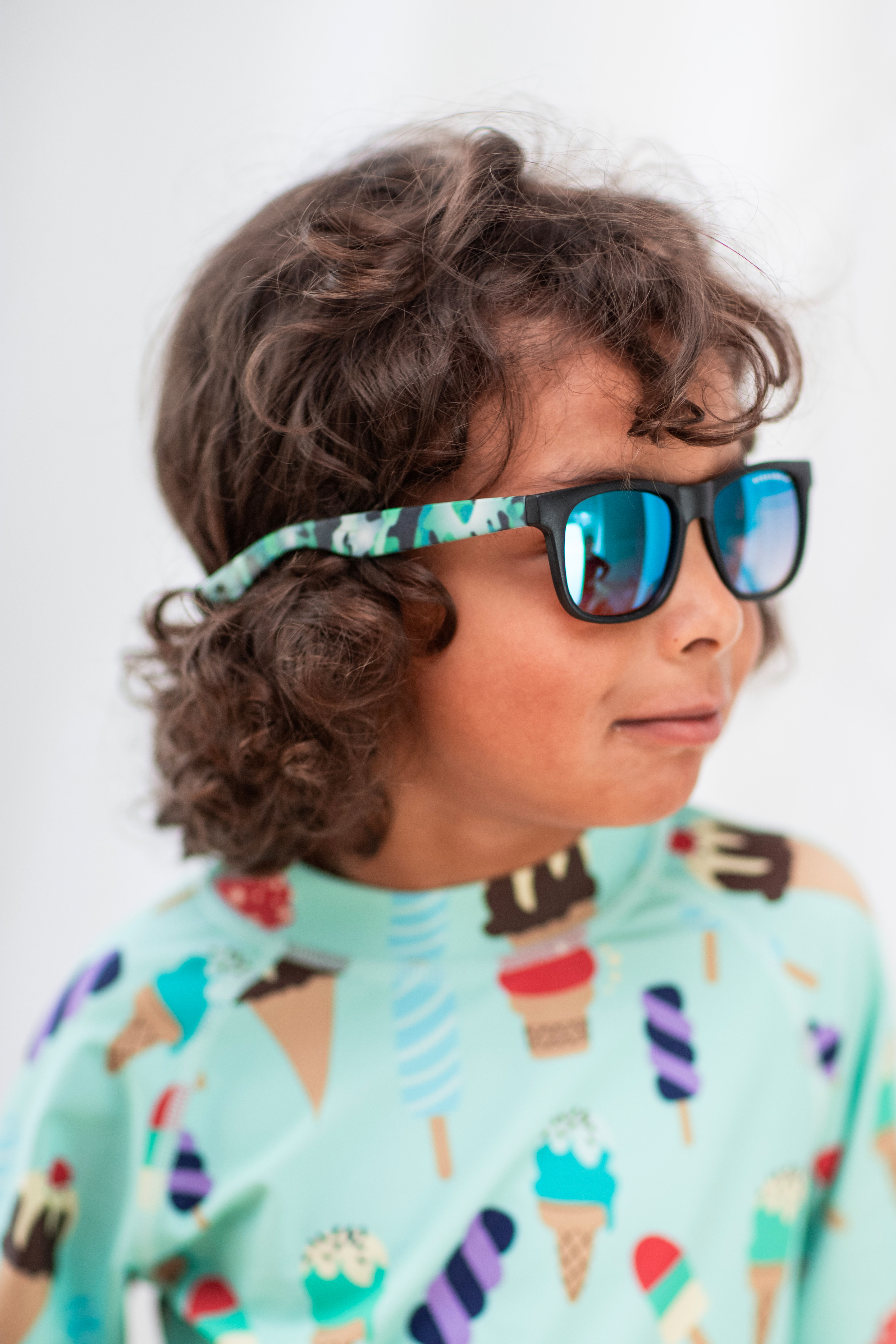 Geggamoja Fleksible Solbriller Breakproof, Camouflage, 6-11 år