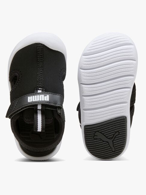 Puma Fun Racer V Infant Sandaler, Black/White