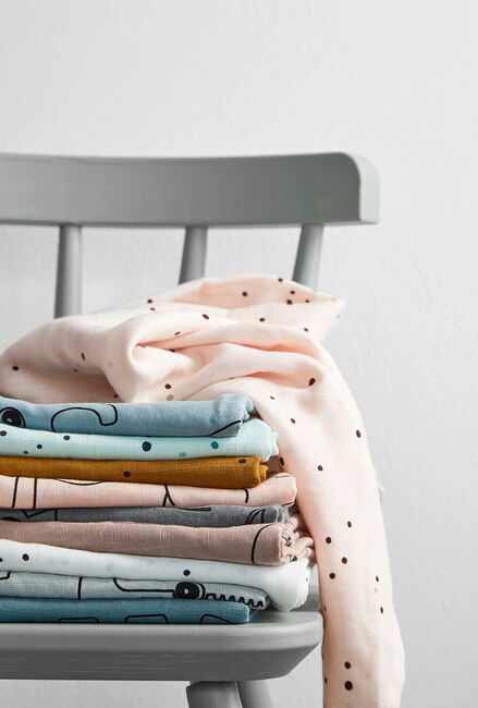 Done By Deer Stofble Dreamy Dots 120x120 2-pak, White