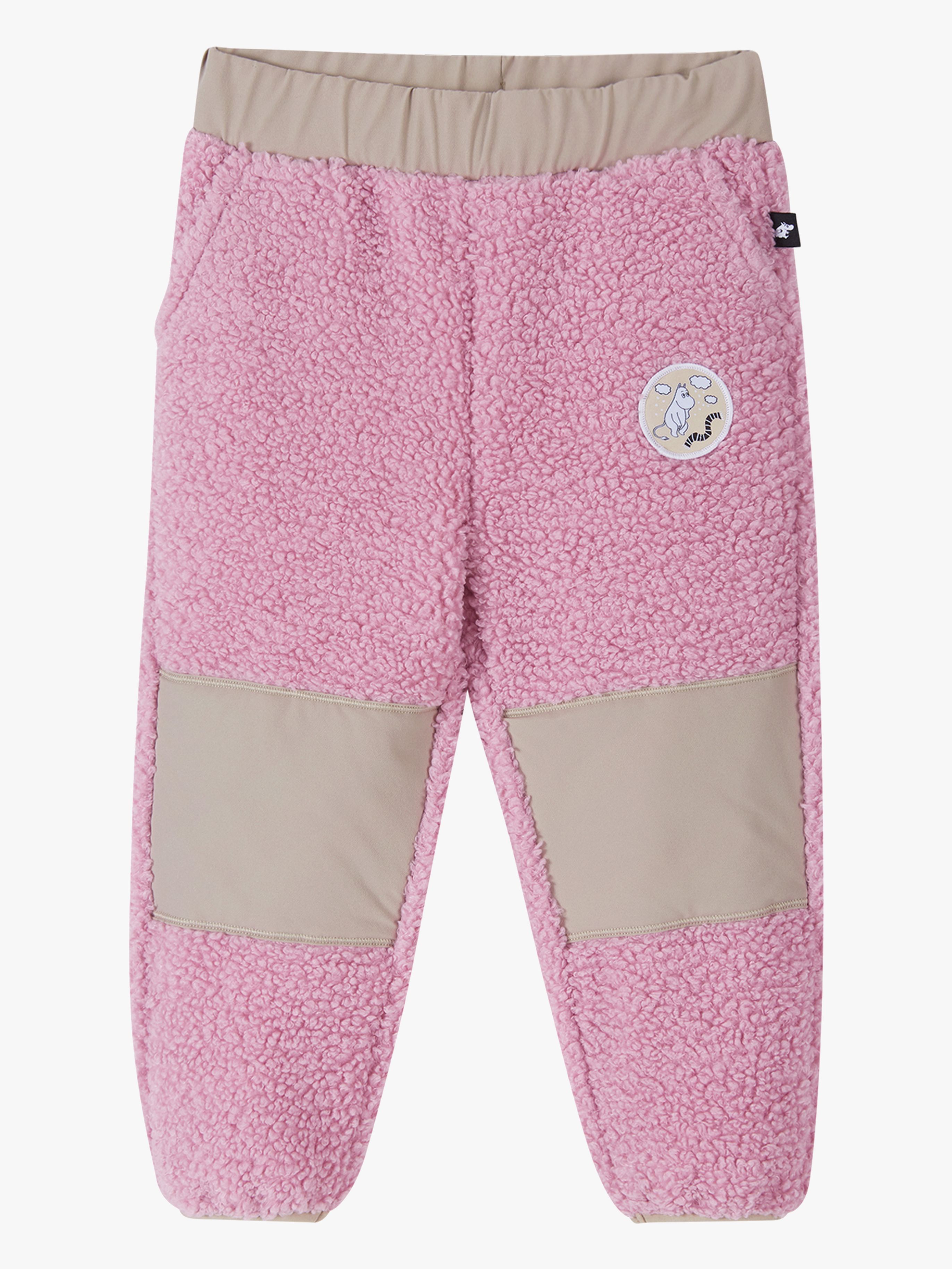 Reima Moomin Lustig Fleecebukser, Grey Pink, 104