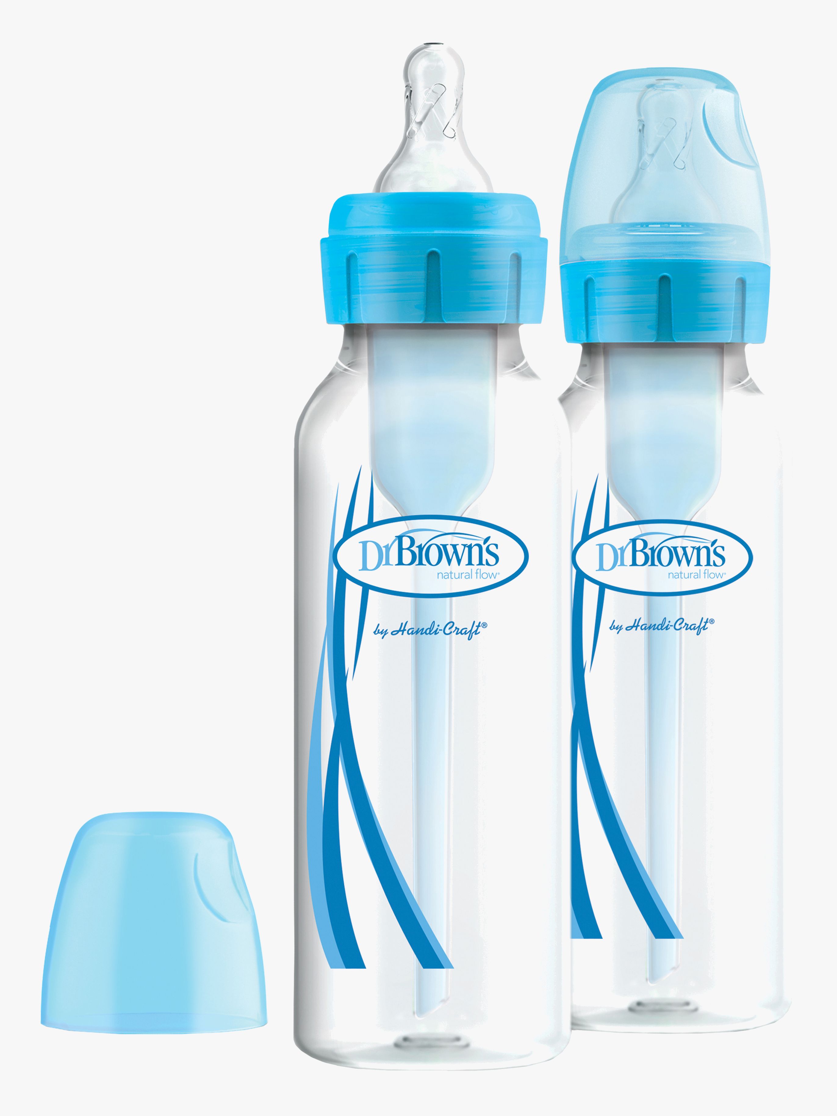 Dr. Brown's Option+ Smal Hals 250 ml 2-pak, Blå