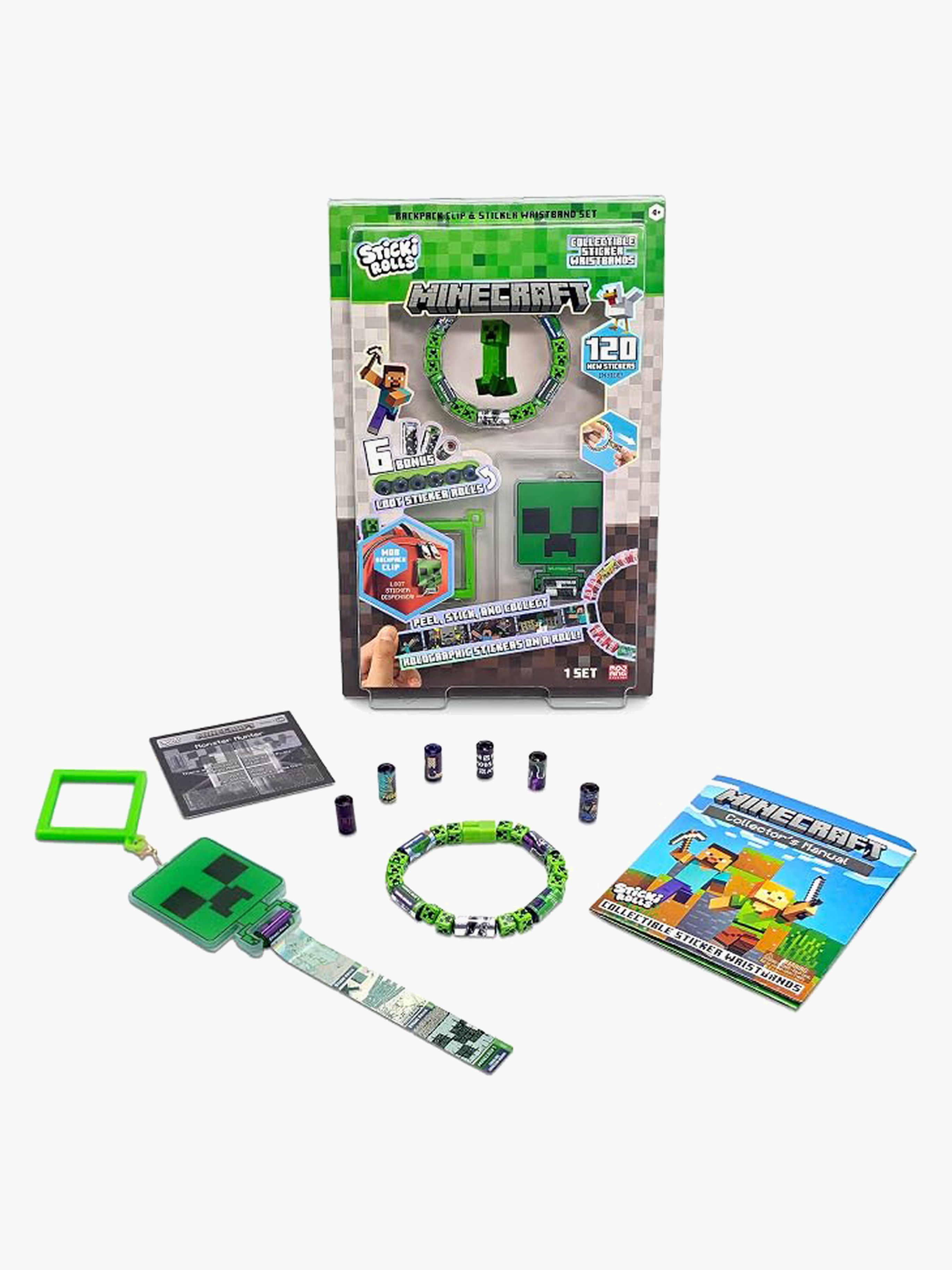 Sticki Rolls Minecraft Armbånd DIY-sæt