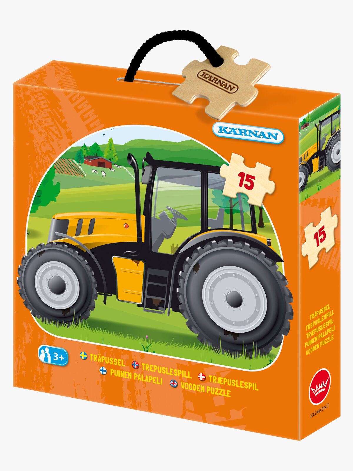 Kärnan Træpuslespil Traktor 15 Brikker