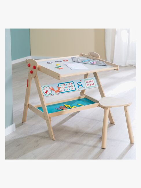 Roba Easel 3-i-1 Tavle med Hylde & Skammel