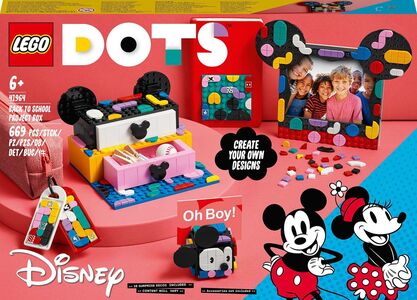 LEGO DOTS 41964 Mickey Mouse og Minnie Mouse skolestart-projektæske