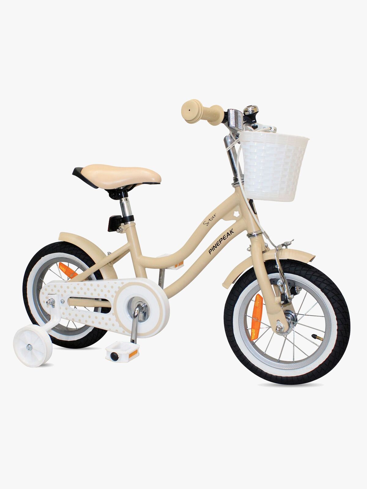 Pinepeak Star Cykel 12 Tommer, Beige