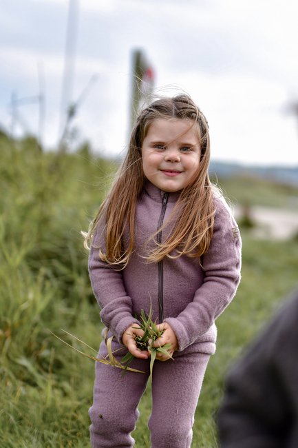 Mikk-Line Fleecetrøje Baby Merinould, Twilight Mauve
