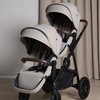 Beemoo Pro Multi 2 Søskendevogn, Latte Beige