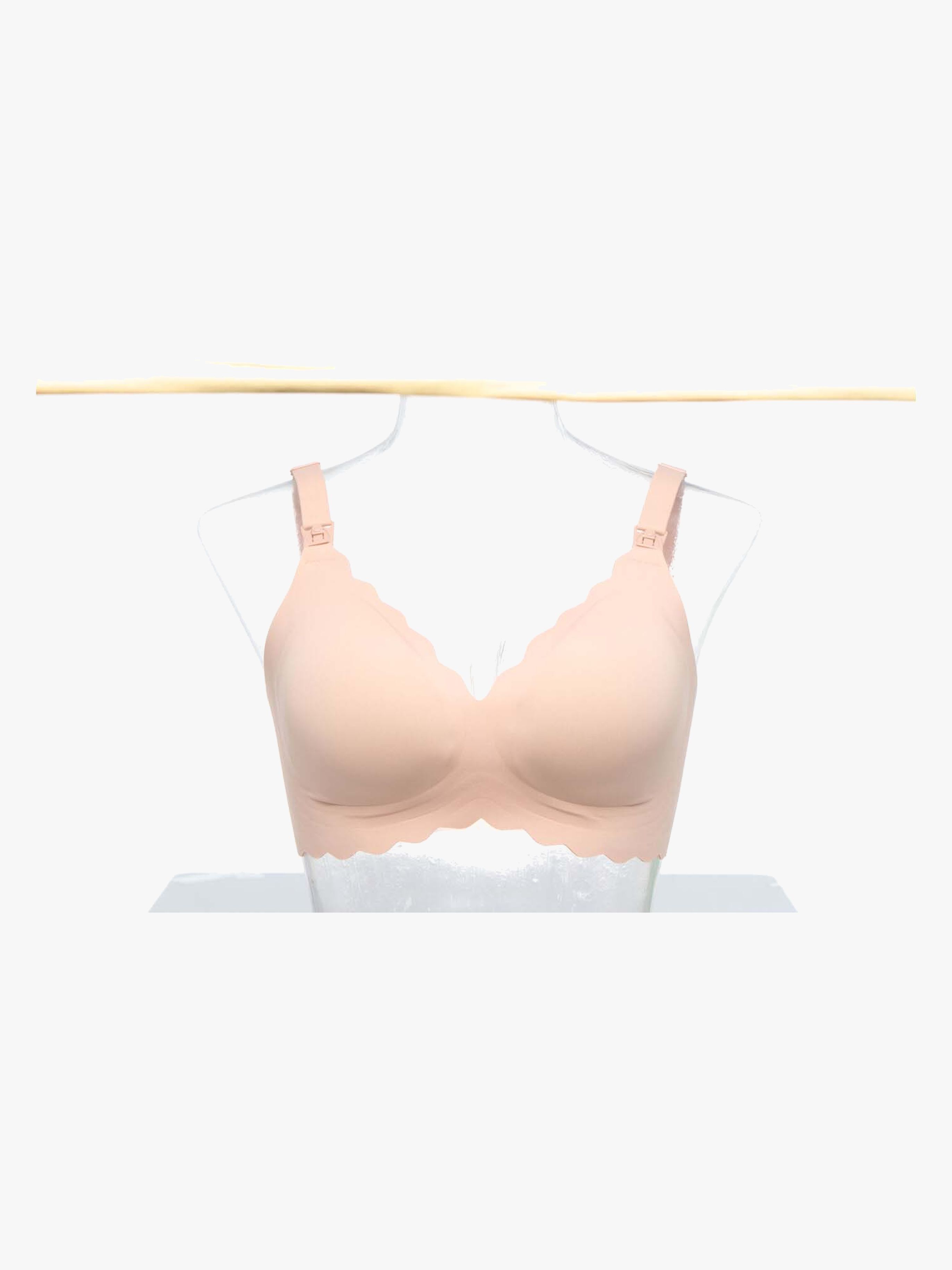 Momcozy YN46 Seamless Support Floral Amme BH, Natural, M