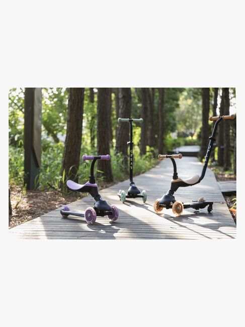 QPlay Sema Evo 5-in-1 Trehjulet Løbehjul, Violet