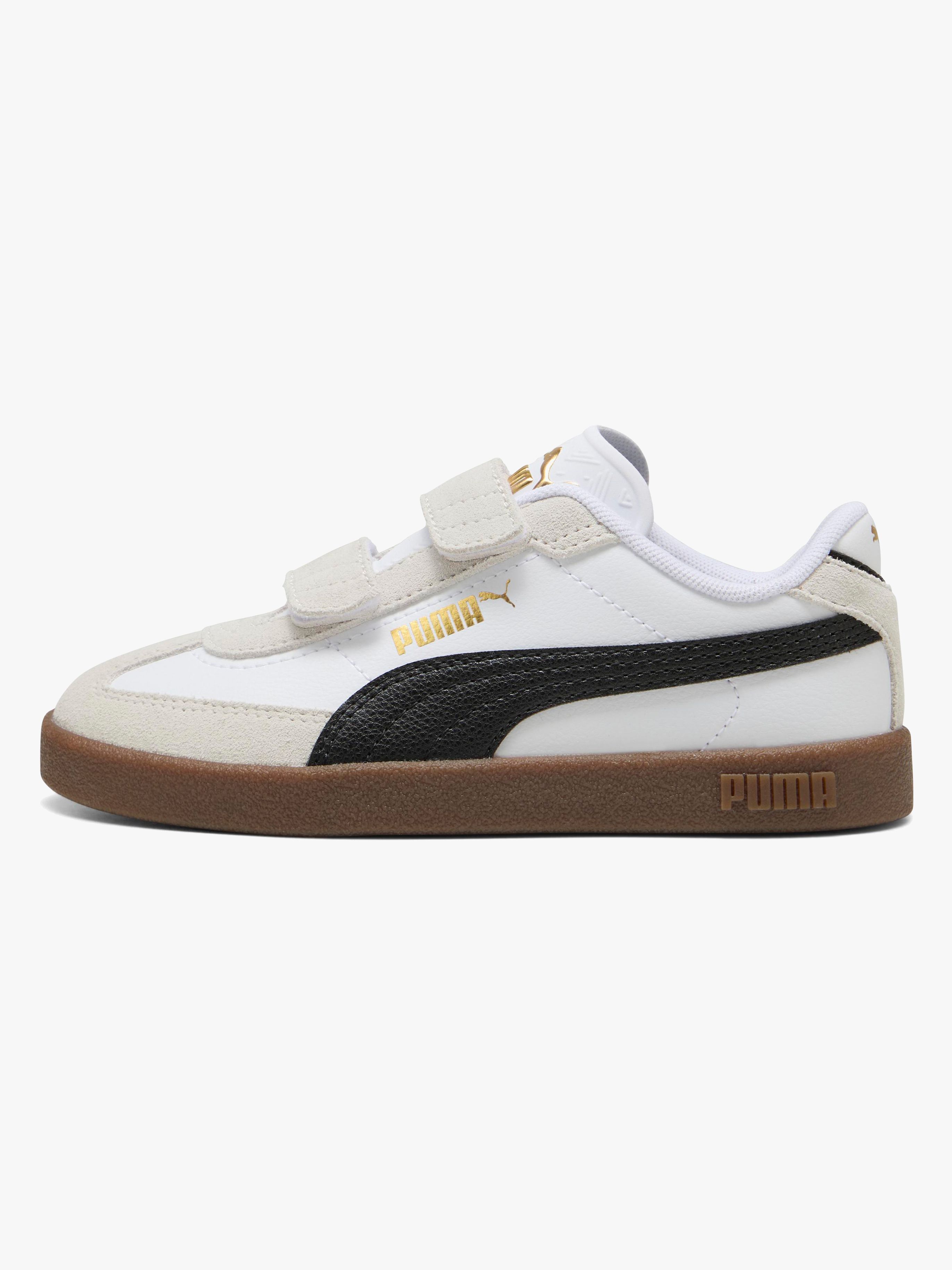 Puma Club II Era V PS Sneakers, White/Black, 31