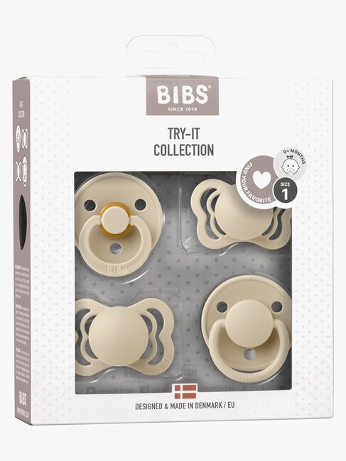 BIBS Try-it Collection Sut 4-Pak Str. 1, Vanilla