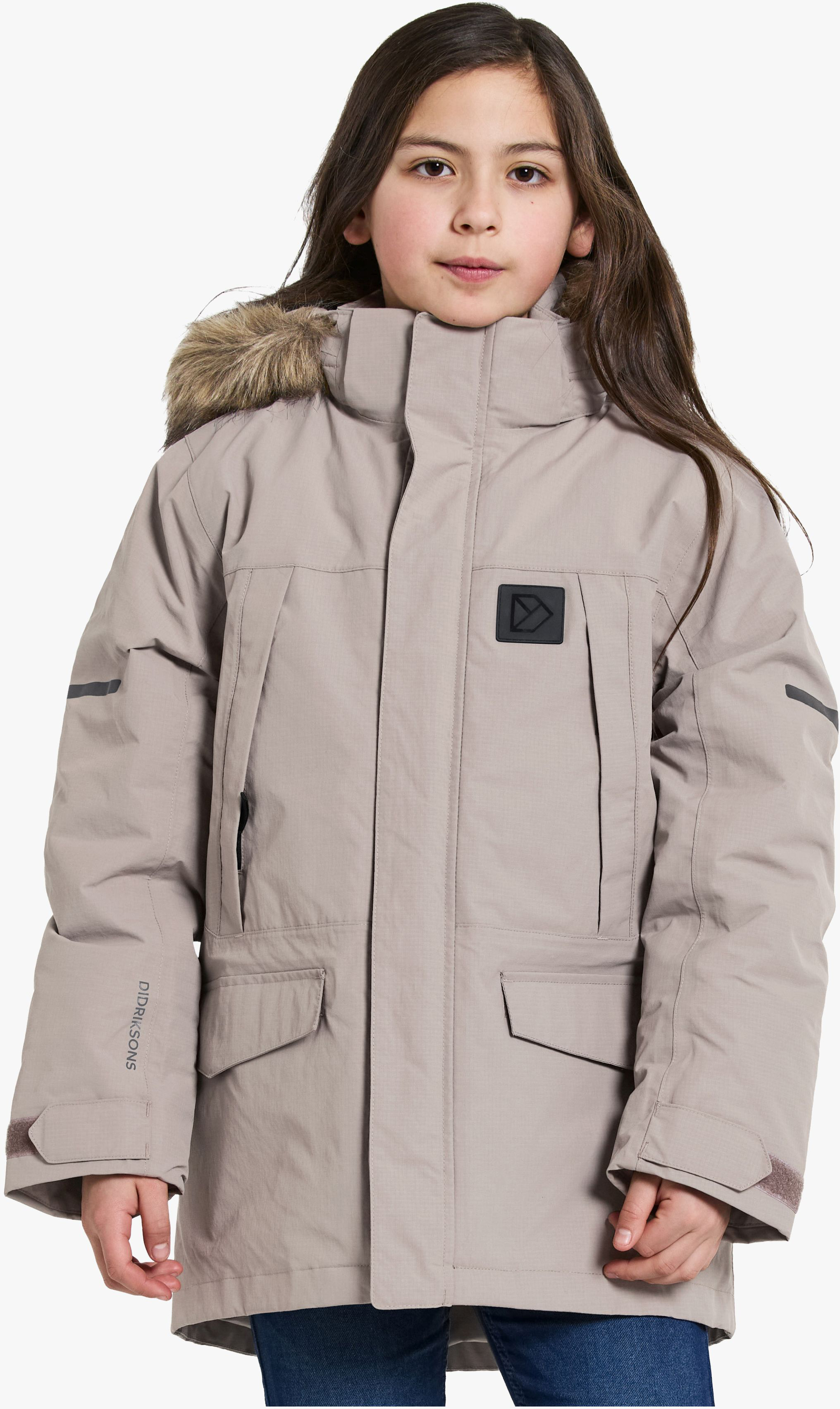 Didriksons Sylvin Vinterjakke, Ash Brown, 140