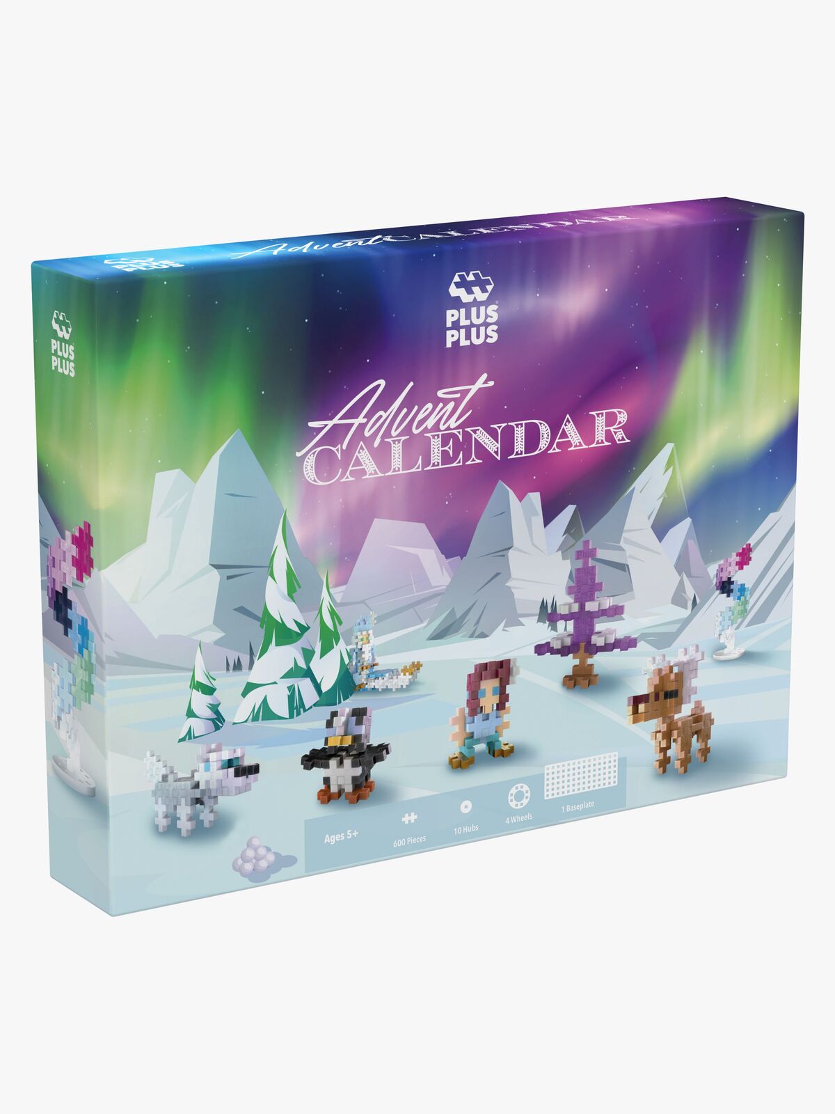 Plus Plus Julekalender 2025 Santa's Northern Lights Adventure