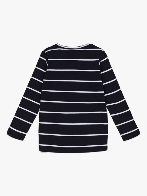 Luca & Lola Nario Langærmet T-shirt 2-pak, Black Stripes
