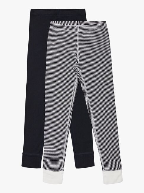 Luca & Lola Toto Lange Underbukser 2-pak, Black/Stripes