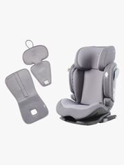 Beemoo Recline i-Size Autostol inkl. Ventilerende Hynde, Mineral Grey/Grey