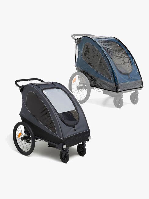 Beemoo Sporty Trail Cykelanhænger inkl. Regnslag, Asphalt