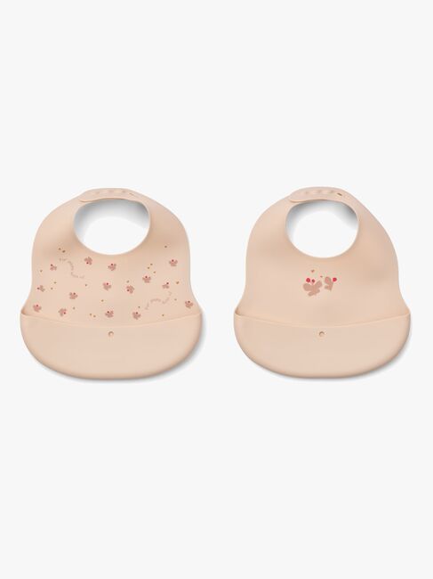 LIEWOOD Ember Mønstret Hagesmæk 2-pak, Mini Butterfly/Apple blossom