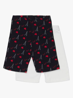 Luca & Lola Agnese Cykelbukser 2-Pak, Black/Red