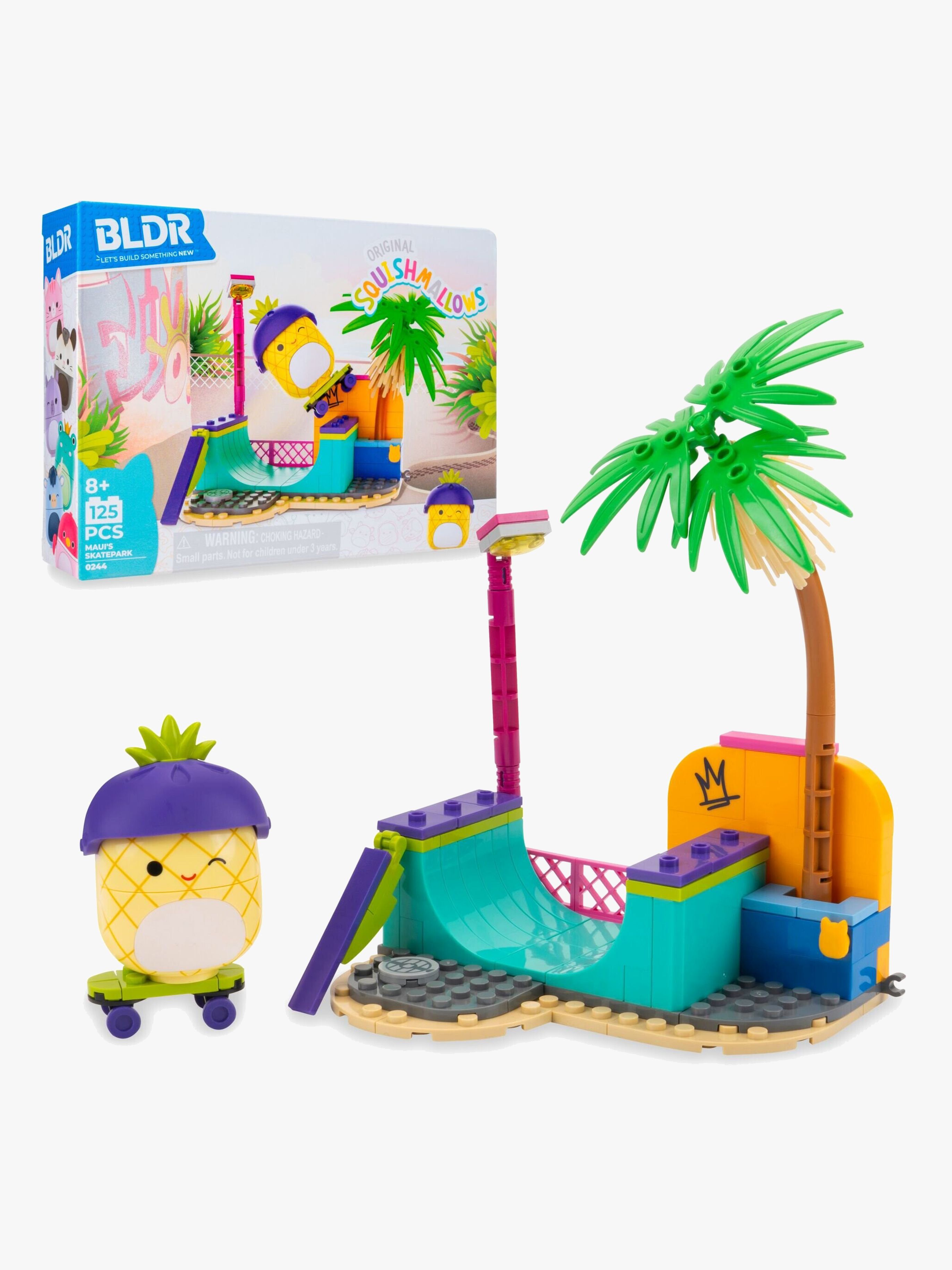 BLDR Squishmallows Legetøjssæt Skatepark