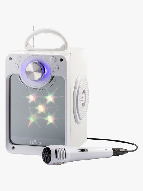 STARS Karaokemaskine med Lys, Hvid