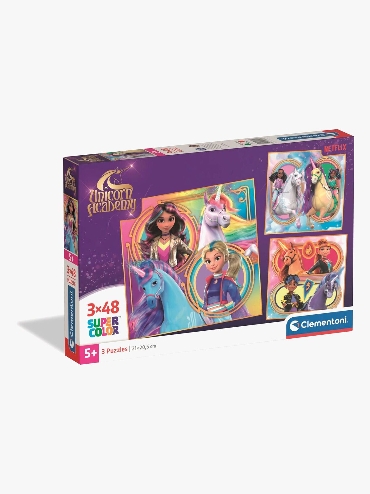 Clementoni Unicorn Academy Puslespil 3x48