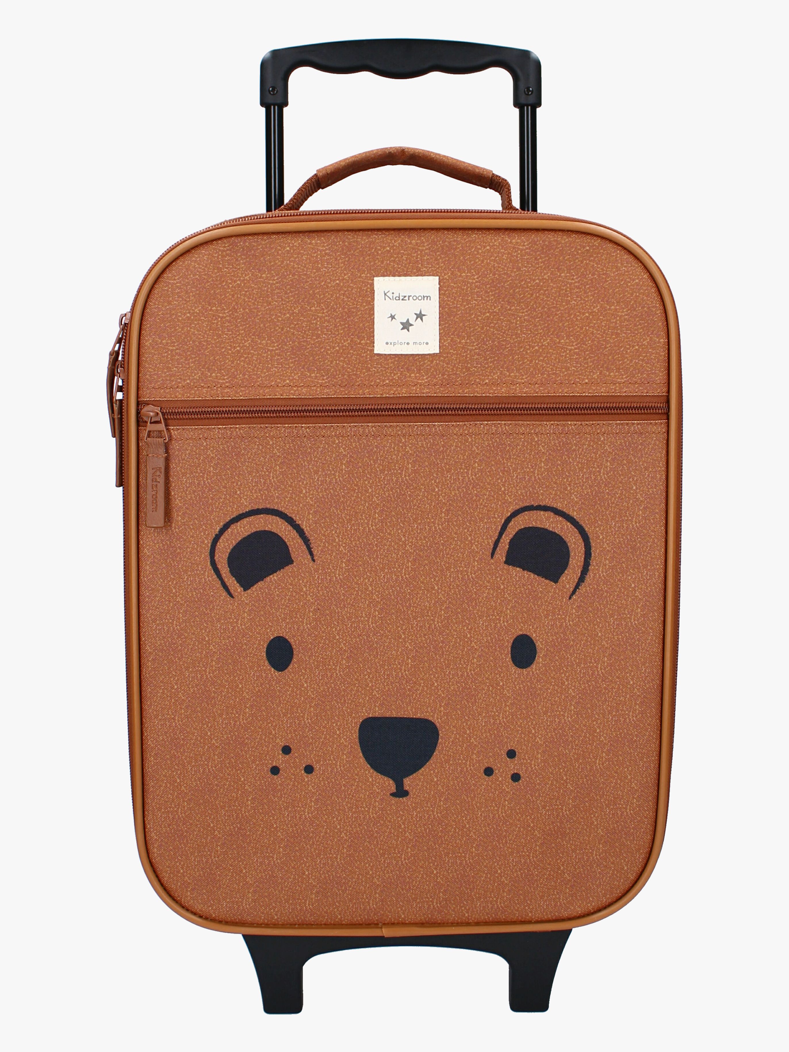 Kidzroom Trolley Koffert Beary Excited, Brun