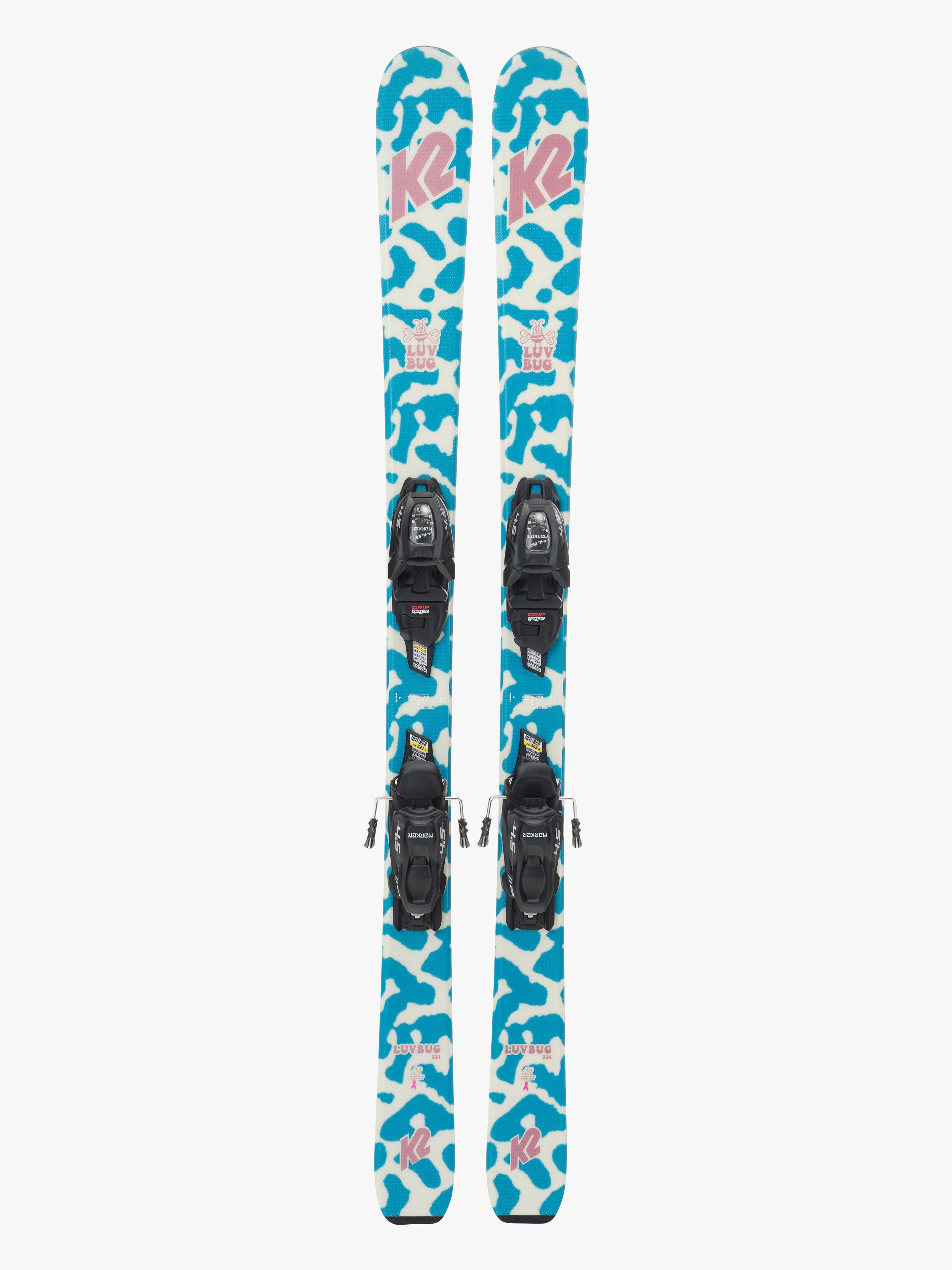 K2 Luv Bug Fdt 7.0 Ski inkl. Bindinger, 136 cm