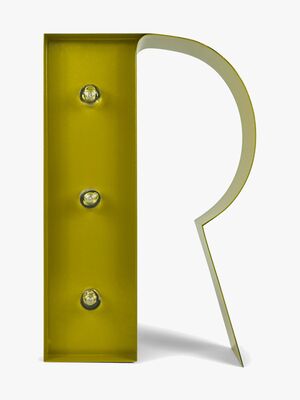 Petite Déco Bogstavlampe R, Guld