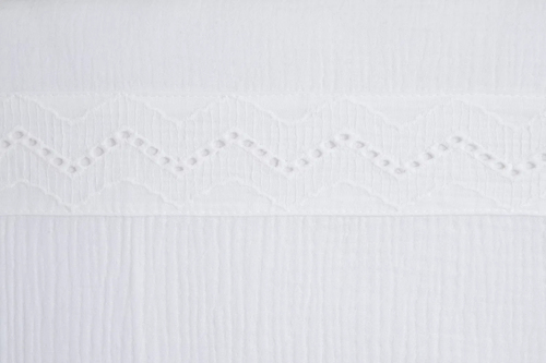 Baby's Only CALM Stræklagen med Broderi 60x120, White