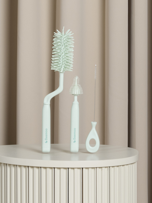 Beemoo CARE Flaskebørster til Sutteflaske, Soft Green