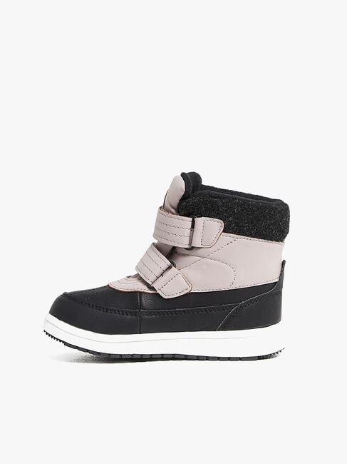 Nordbjørn Husky Vinterstøvler, Black/Old Pink