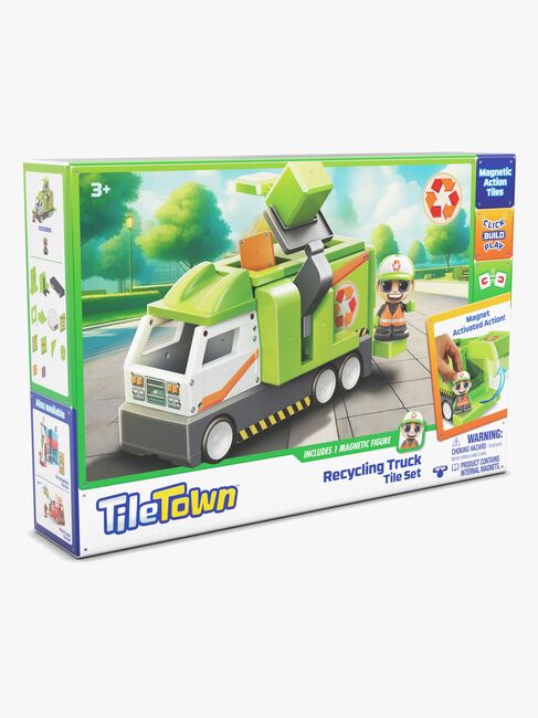 Tile Town Magnetisk Byggesæt Skraldebil