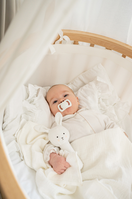 Jabadabado Bunny Tæppe Gavesæt, Hvid