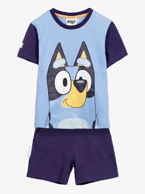 Bluey T-shirt & Shorts Sæt, Blå
