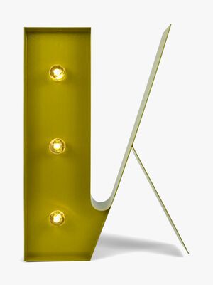 Petite Déco Bogstavlampe K, Guld