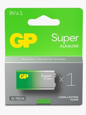 GP Super Alkaline G-TECH 9V Batteri 1-Pak