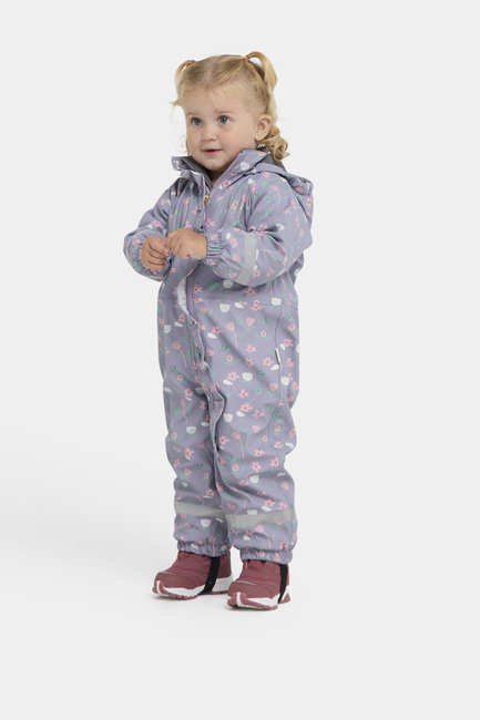 Petite Chérie Atelier Ally Foret Regndragt, Flowers Lavender Gray